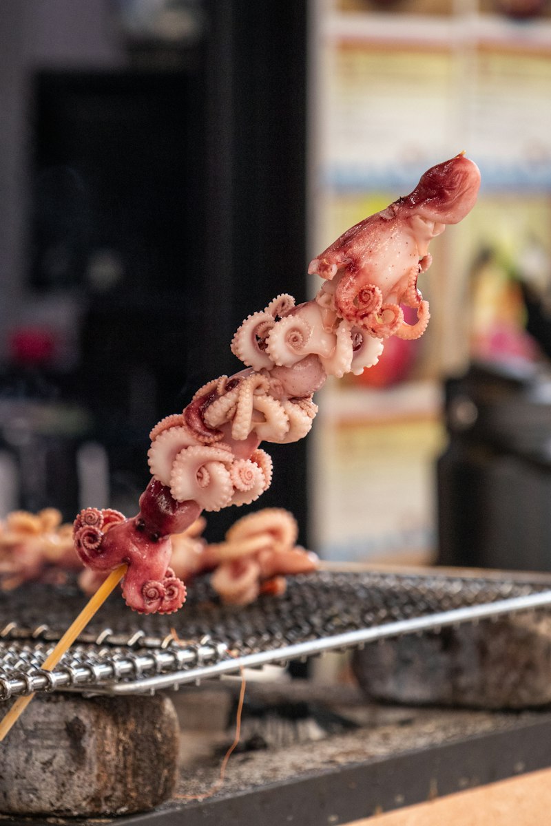 Brocheta de pulpitos